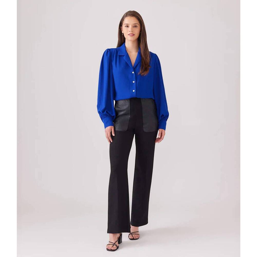 NEW KAREN KANE briona contrast pocket pants in black